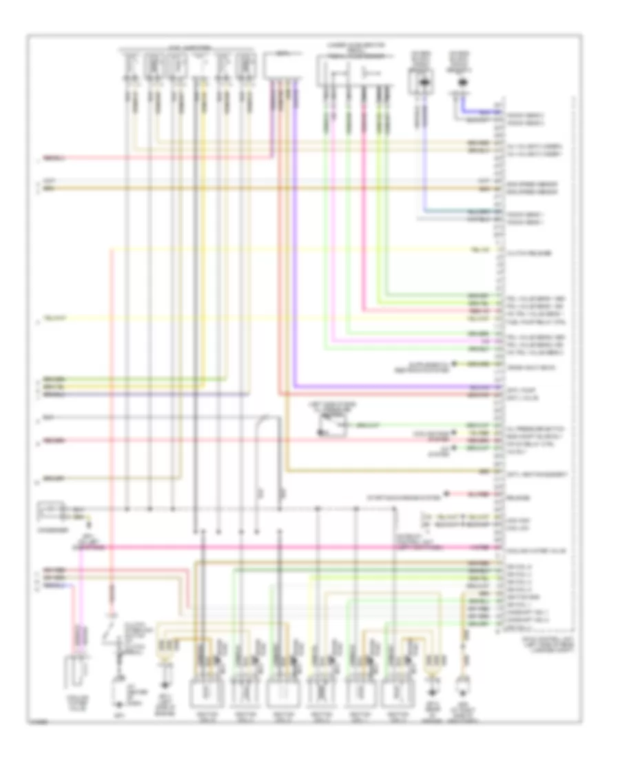 2.7L, Электросхема системы управления двигателем (3 из 3) для Porsche Boxster 2007