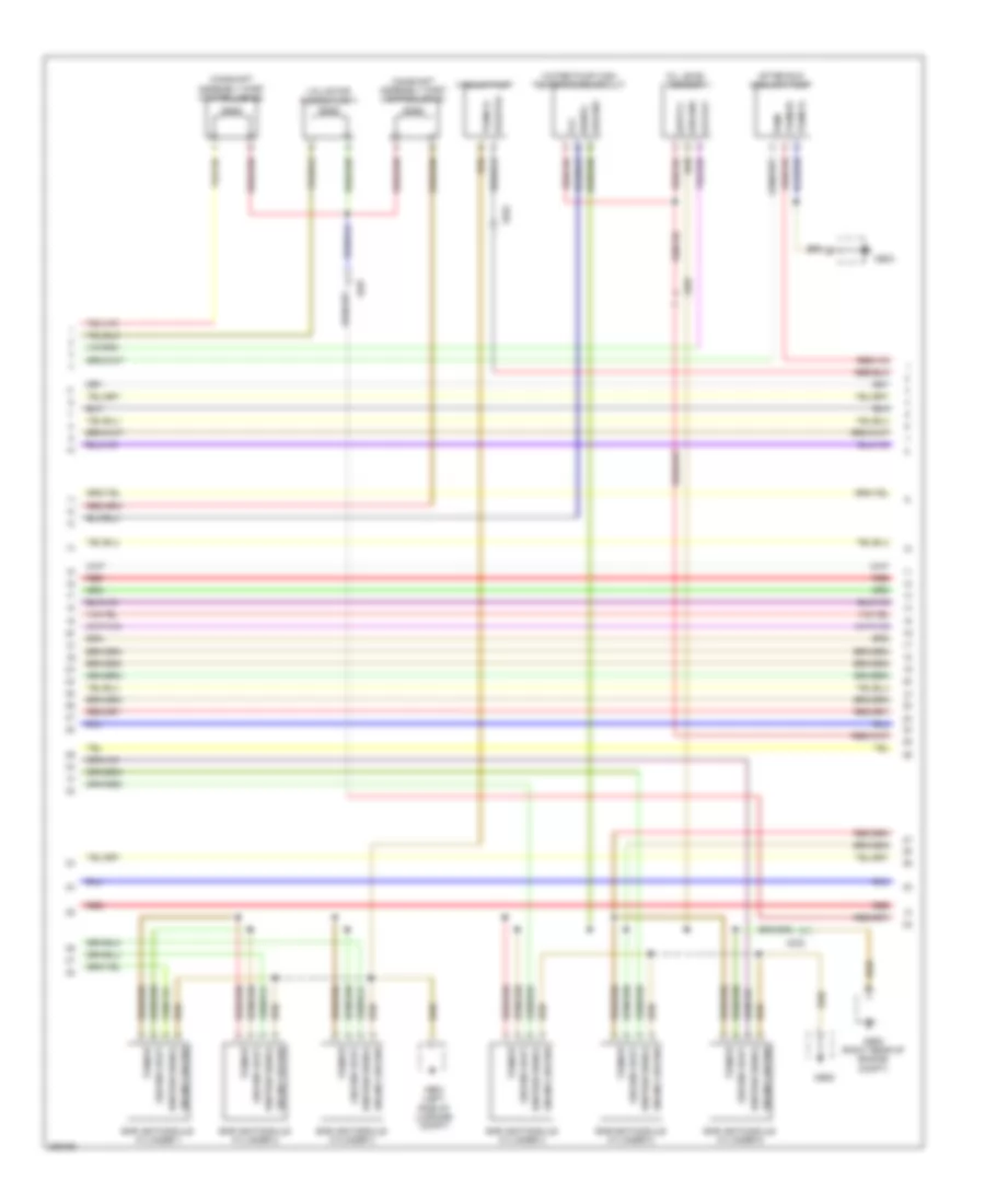 3.0L гибрид, Электросхема системы управления двигателем (2 из 7) для Porsche Panamera 4S 2012