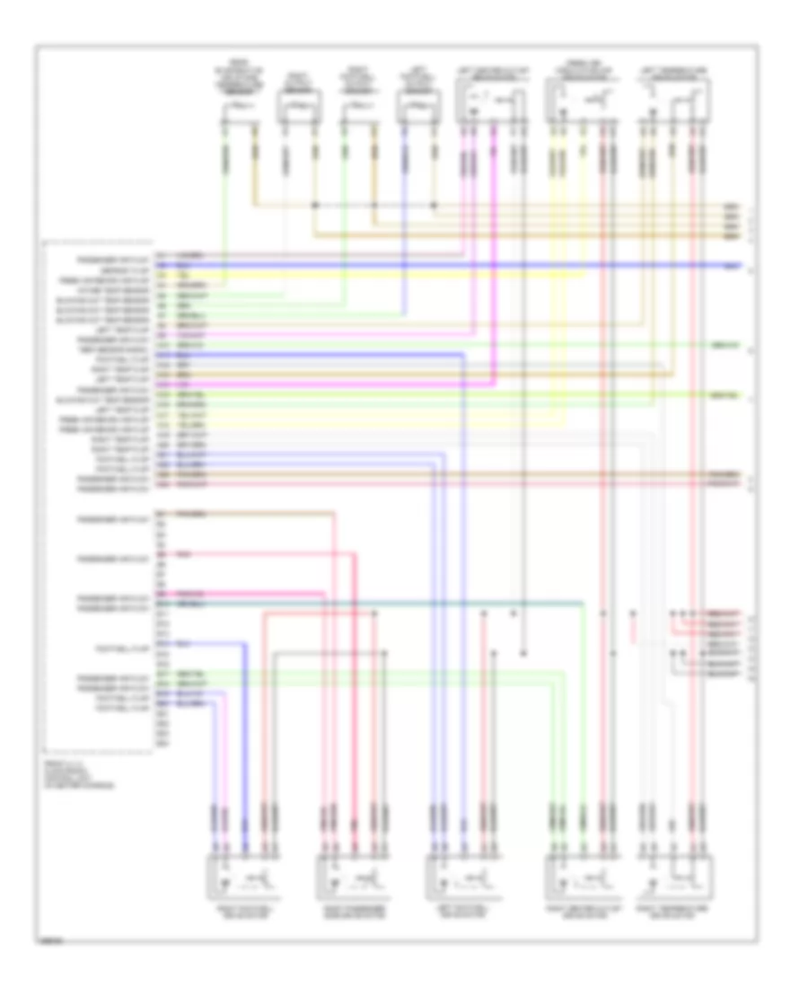 Automatic A/C Wiring Diagram, Front & Rear Счет (1 из 5) для Porsche Cayenne S 2008
