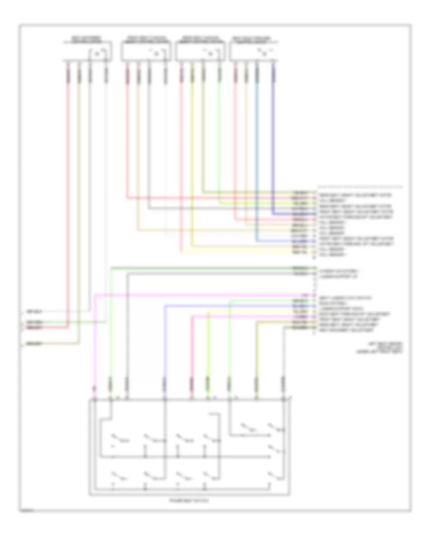 Drivers Memory Seat Wiring Diagram (2 of 2) for Porsche 911 Carrera S 2009