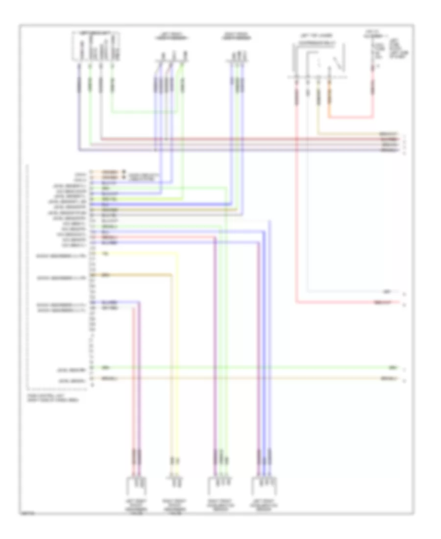 Electronic Level Control Wiring Diagram (1 of 2) for Porsche Cayenne S 2013
