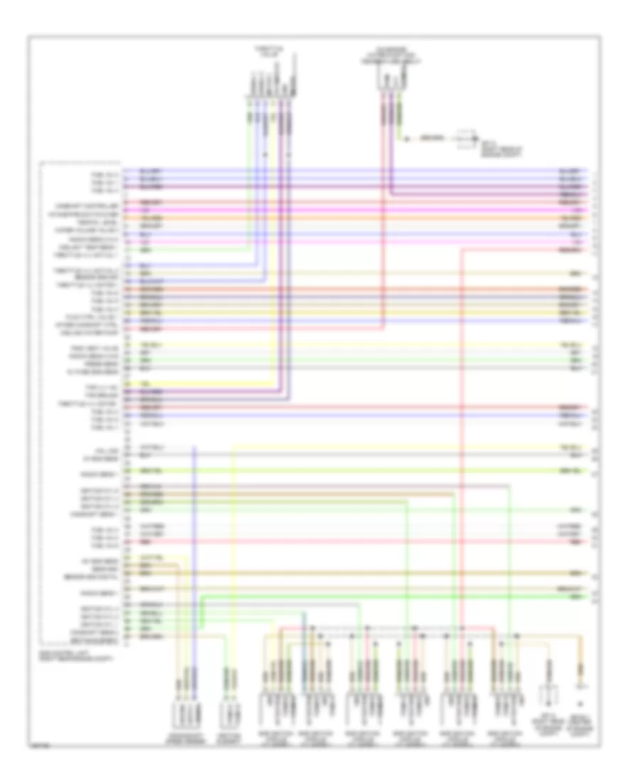 3.6L, Engine Performance Wiring Diagram (1 of 5) for Porsche Cayenne S 2013