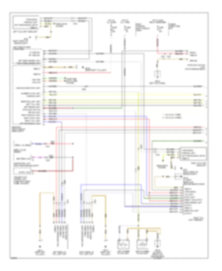 Exterior Lamps Wiring Diagram (1 of 2) for Porsche Cayenne S 2013