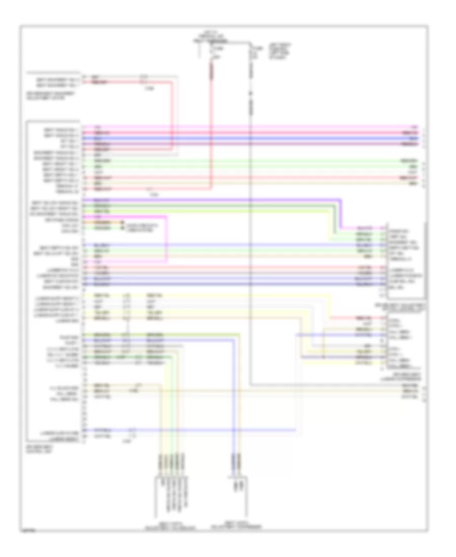 Driver s Memory Seat Wiring Diagram 1 of 2 for Porsche Cayenne S 2013