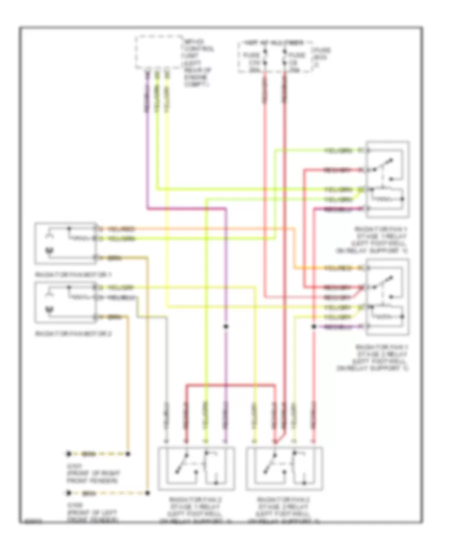 Cooling Fan Wiring Diagram for Porsche Boxster 1997
