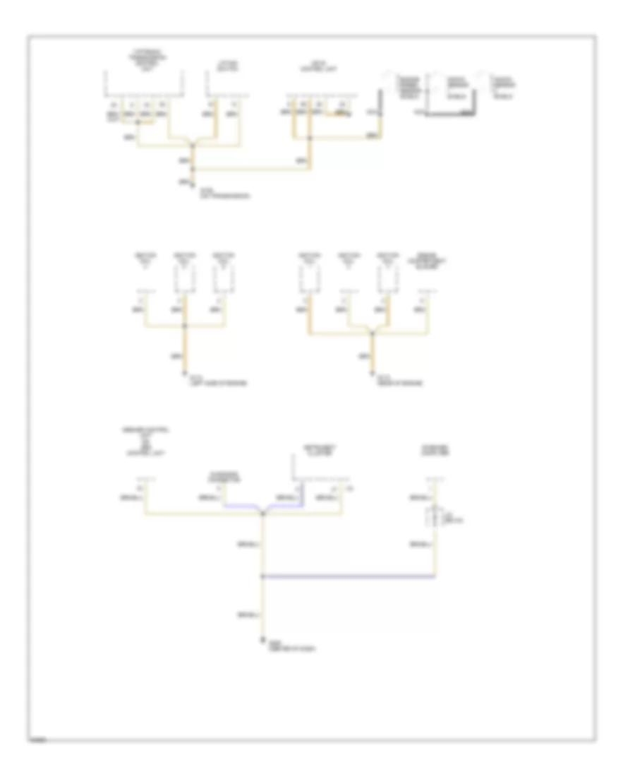 Ground Distribution Wiring Diagram (3 of 3) for Porsche Boxster 1997