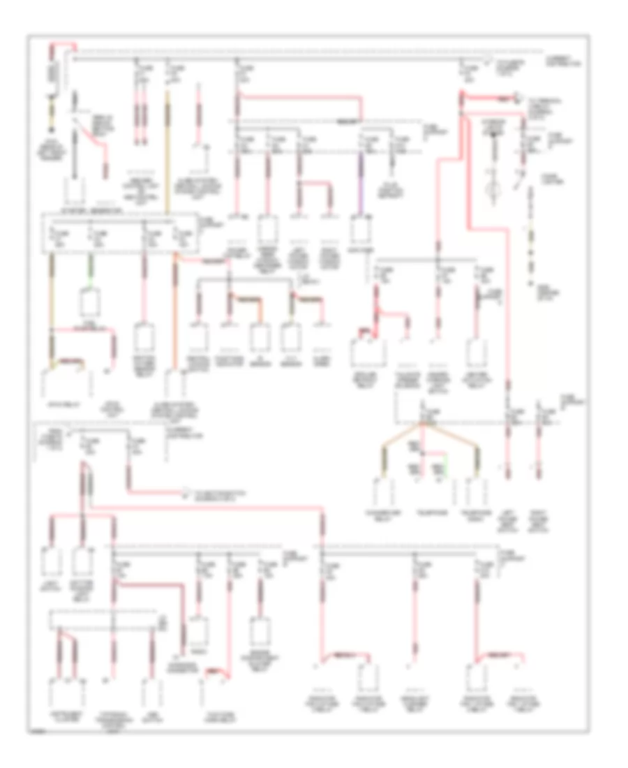 Power Distribution Wiring Diagram 1 of 2 for Porsche Boxster 1997