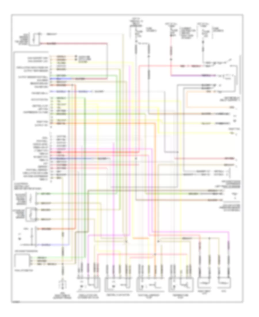 Automatic A C Wiring Diagram 1 of 2 for Porsche 911 GT2 2009