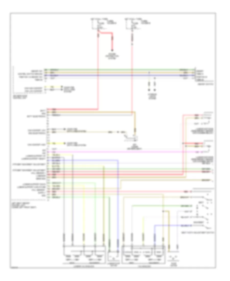 Driver s Memory Seat Wiring Diagram 1 of 2 for Porsche 911 GT2 2009