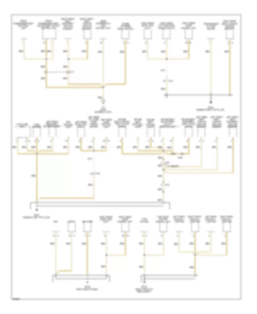 Ground Distribution Wiring Diagram (5 of 6) for Porsche Cayenne S Hybrid 2013