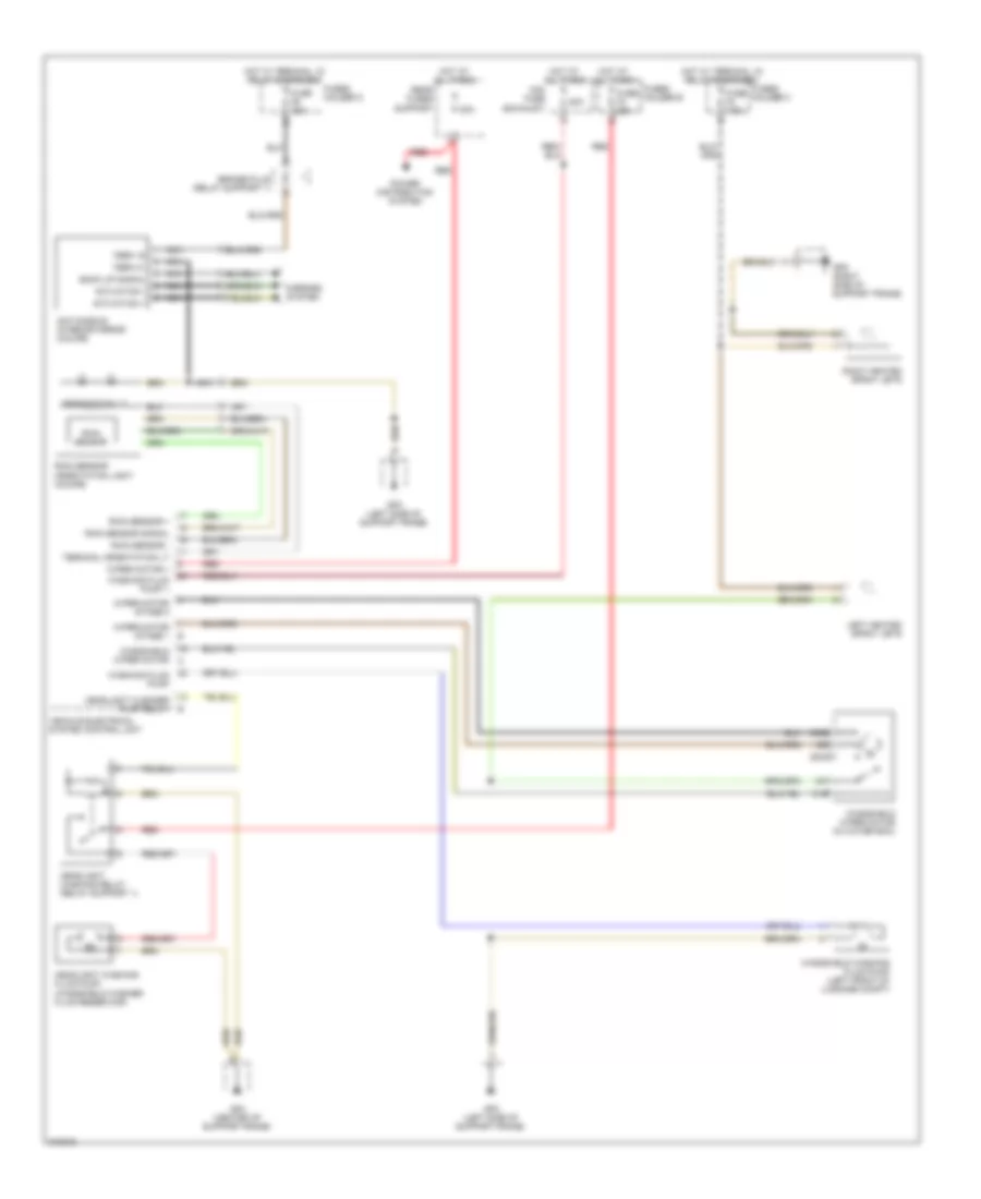 Электросхема передних стеклоочистителей дворников и омывателя лобового стекла, С Датчик дождя для Porsche 911 Targa 4 2009