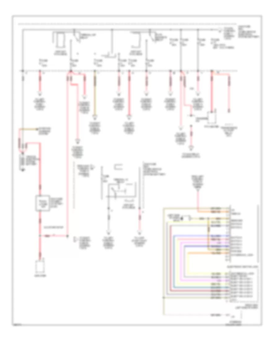 Power Distribution Wiring Diagram 1 of 8 for Porsche Cayenne Turbo 2013