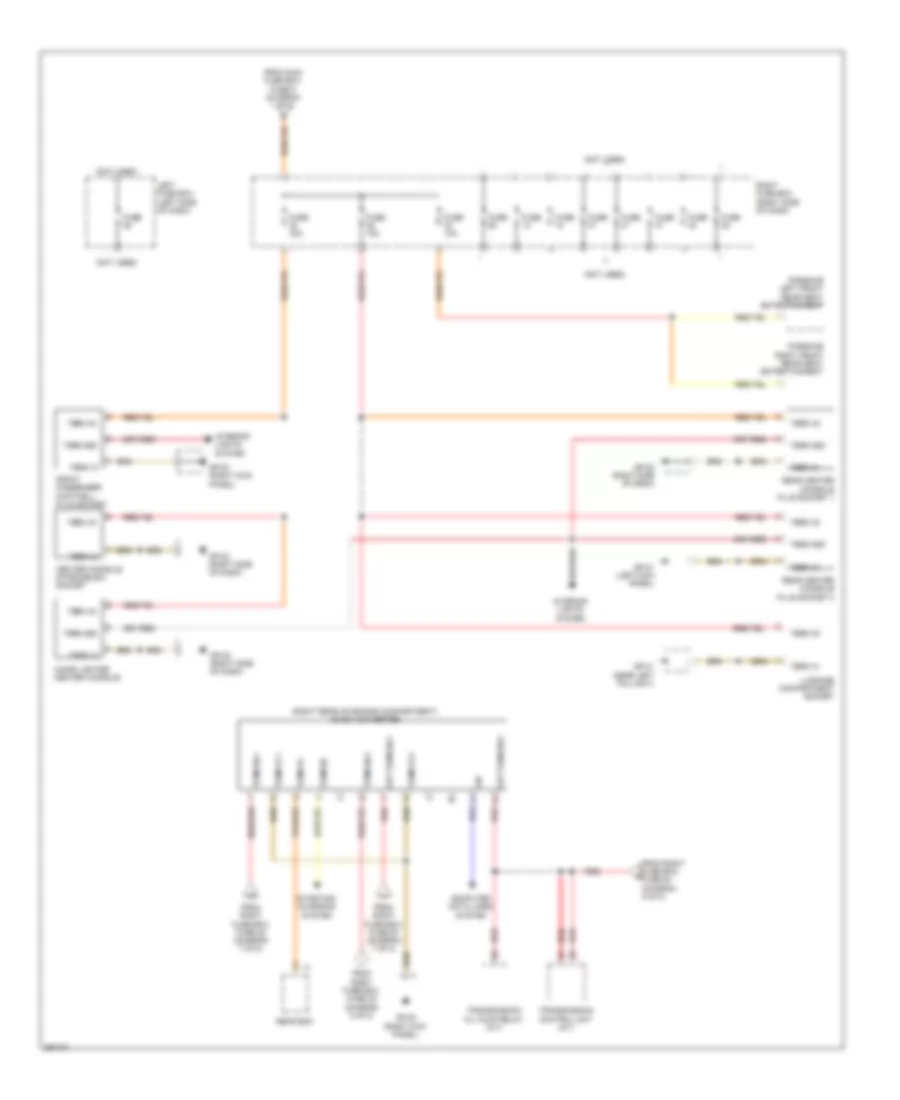 Power Distribution Wiring Diagram 8 of 8 for Porsche Cayenne Turbo 2013