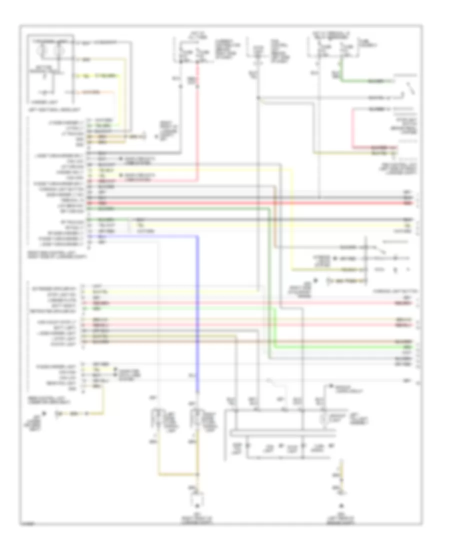 Exterior Lamps Wiring Diagram (1 of 2) for Porsche 911 Turbo 2009