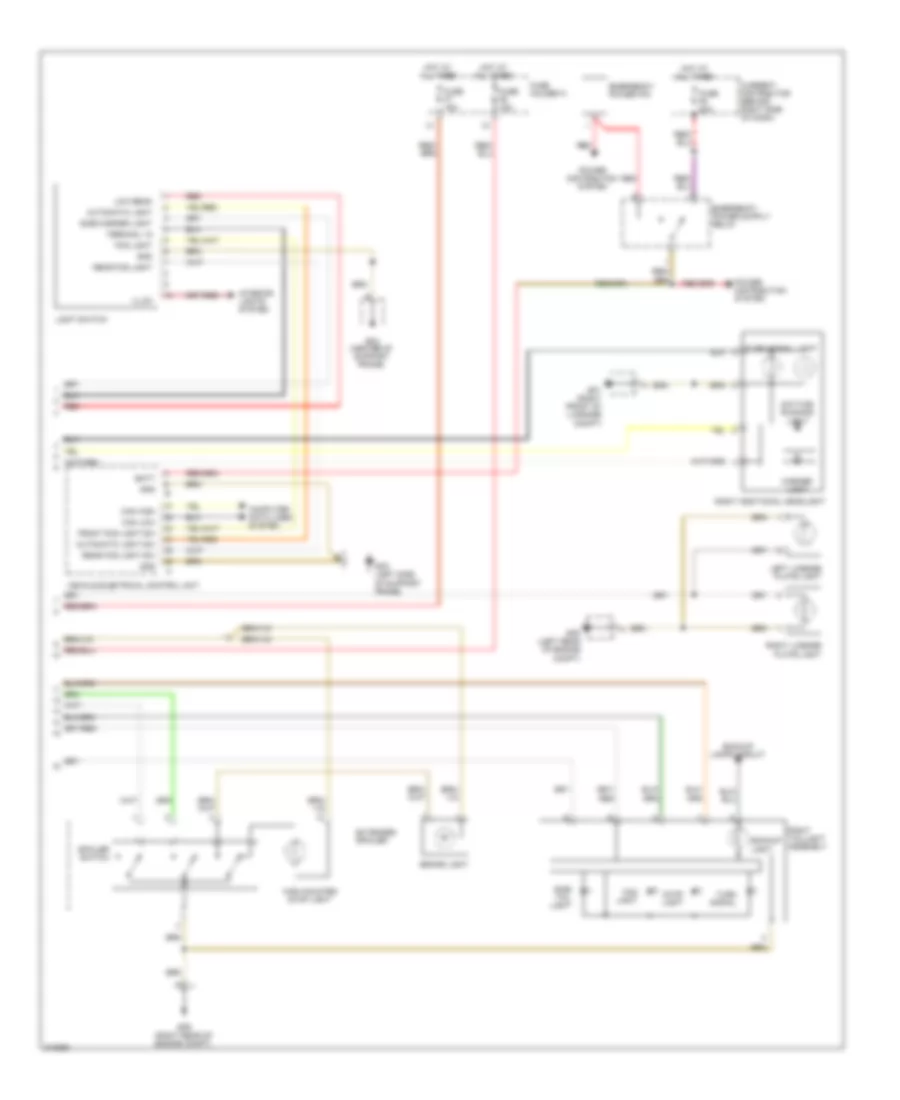 Exterior Lamps Wiring Diagram 2 of 2 for Porsche 911 Turbo 2009