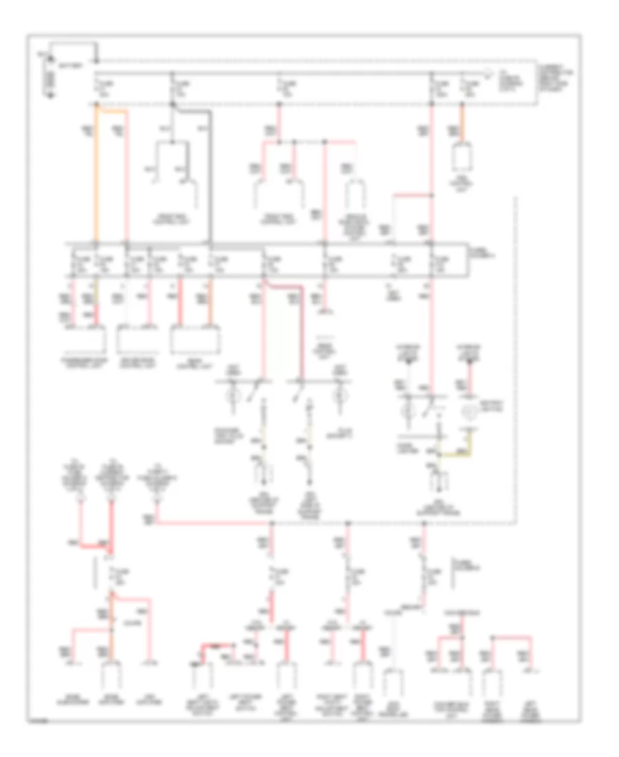 Power Distribution Wiring Diagram 1 of 4 for Porsche 911 Turbo 2009