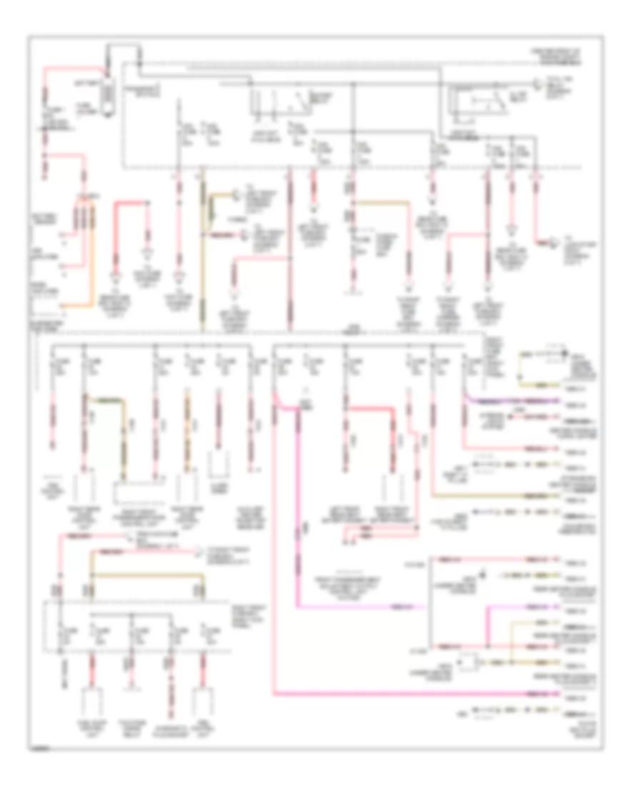 Power Distribution Wiring Diagram 1 of 7 for Porsche Panamera 2013