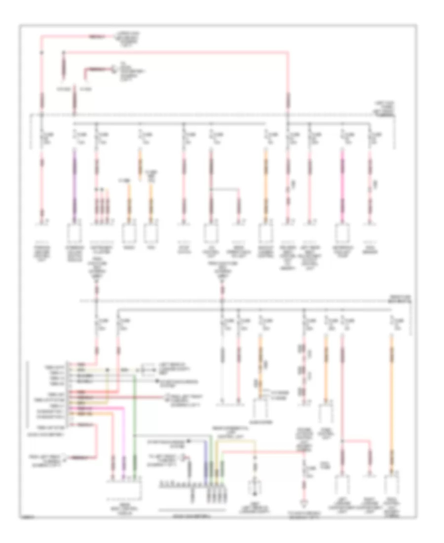 Power Distribution Wiring Diagram 3 of 7 for Porsche Panamera 2013