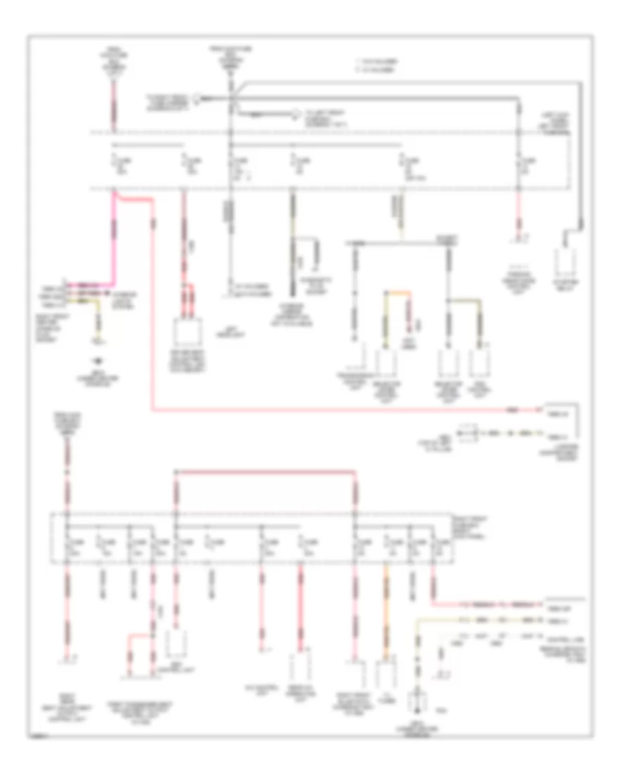 Power Distribution Wiring Diagram 4 of 7 for Porsche Panamera 2013