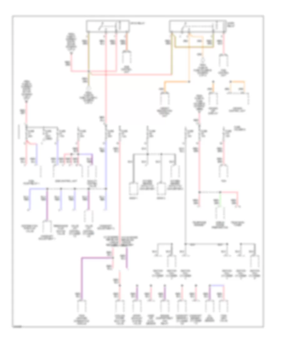 Power Distribution Wiring Diagram 4 of 4 for Porsche Boxster 2009
