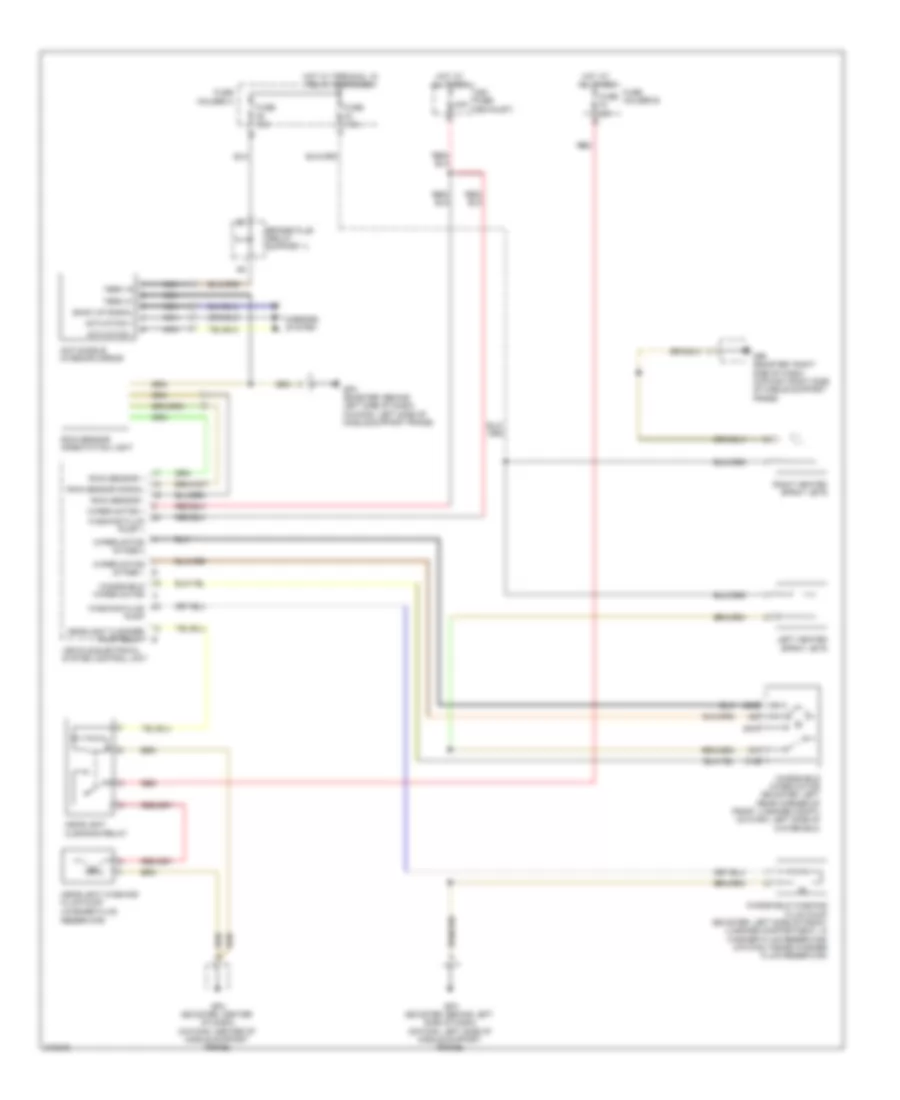 Электросхема передних стеклоочистителей дворников и омывателя лобового стекла, С Датчик дождя для Porsche Boxster 2009