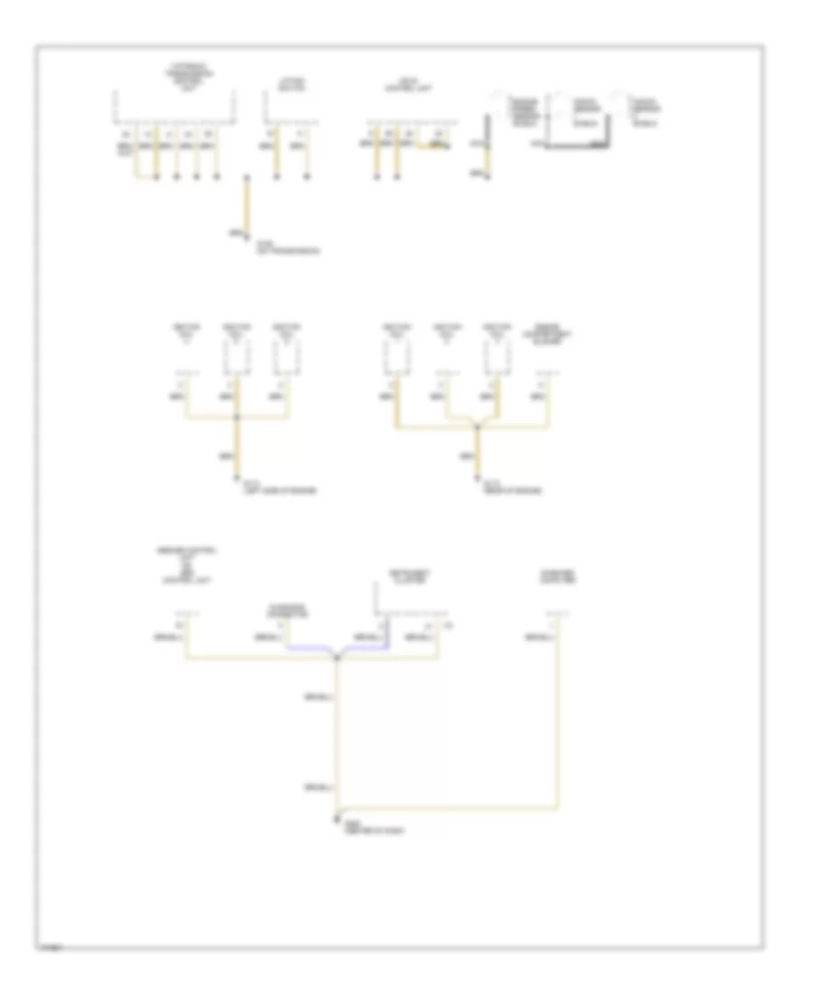 Ground Distribution Wiring Diagram 3 of 3 for Porsche Boxster 1998
