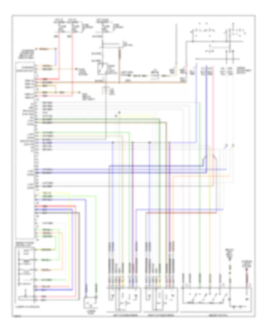 Memory System Wiring Diagrams 1 of 2 for Porsche Boxster 1998