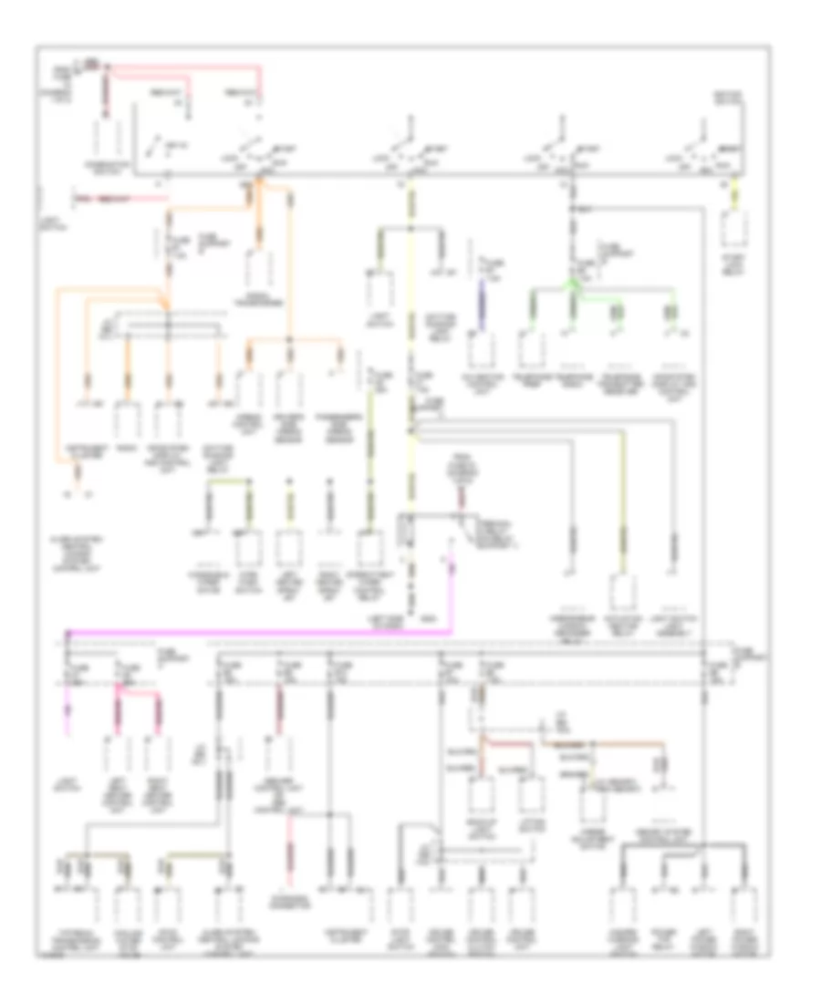 Power Distribution Wiring Diagram 2 of 2 for Porsche Boxster 1998