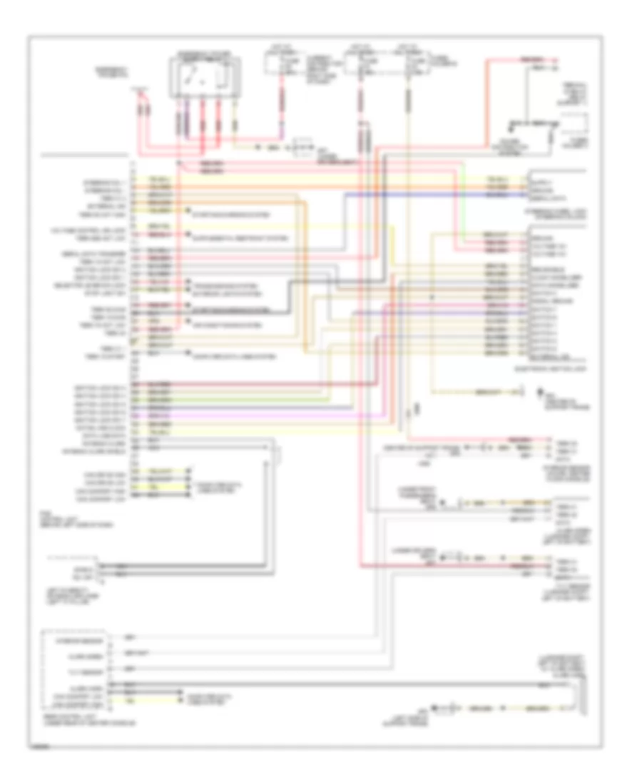 Anti theft Wiring Diagram for Porsche Panamera 4 2013