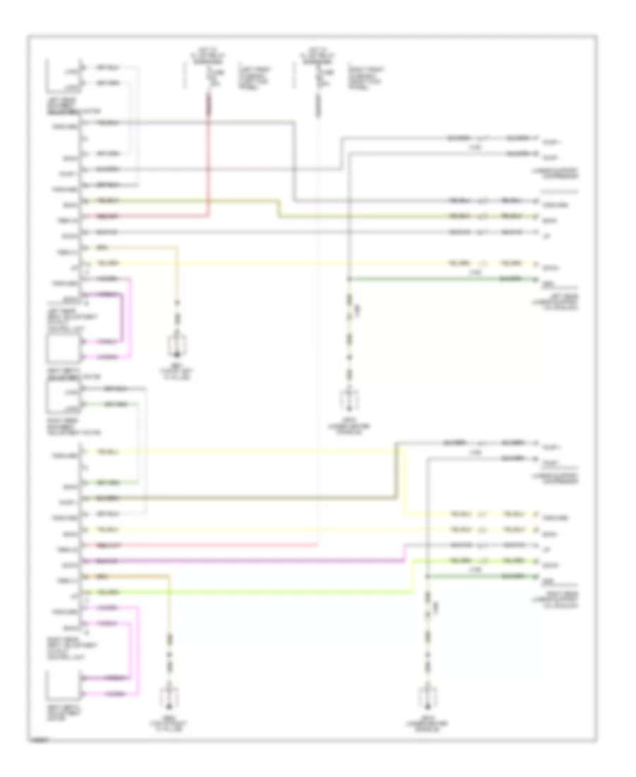 Rear Power Seat Wiring Diagram for Porsche Panamera 4 2013