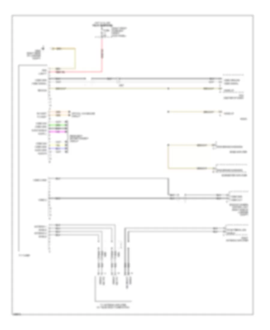 TV Tuner Wiring Diagram for Porsche Panamera 4 2013