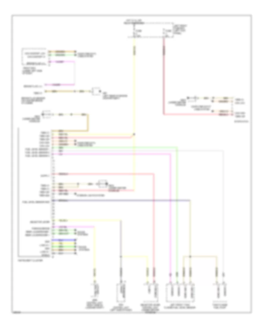 Instrument Cluster Wiring Diagram for Porsche Panamera 4S 2013