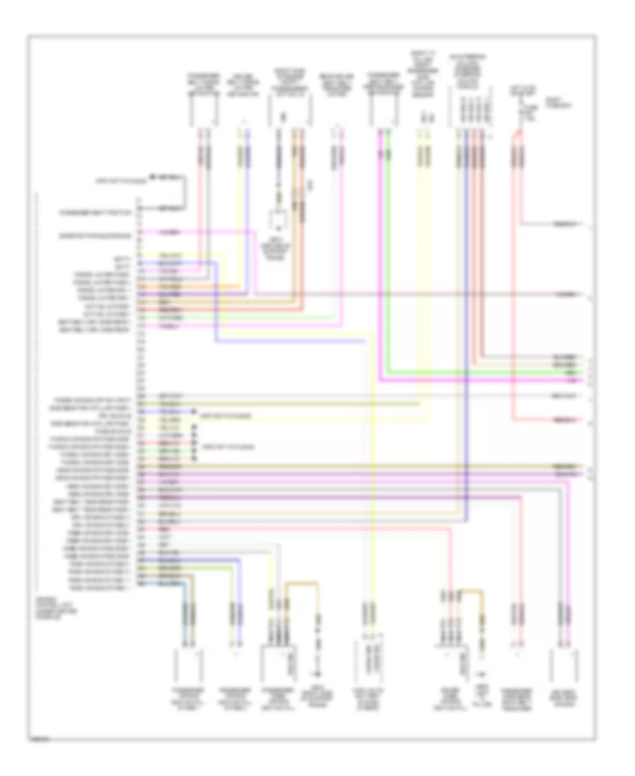 Supplemental Restraints Wiring Diagram 1 of 3 for Porsche Panamera 4S 2013