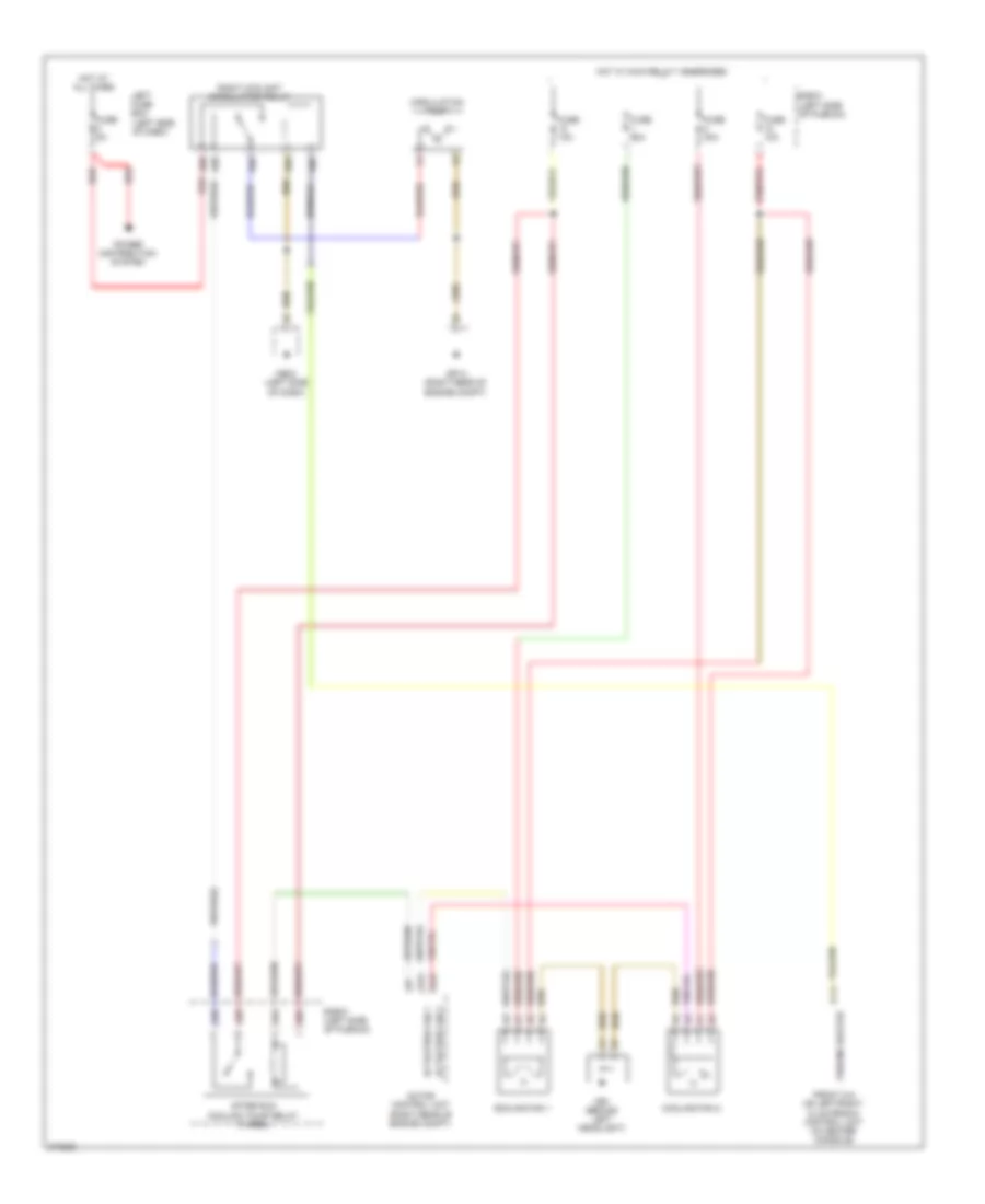 4.8L Turbo, Cooling Fan Wiring Diagram for Porsche Cayenne 2009