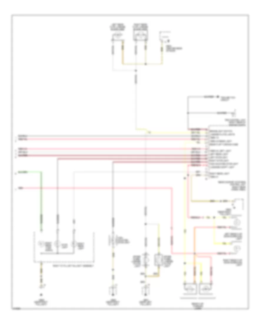 Exterior Lamps Wiring Diagram (2 of 2) for Porsche Cayenne 2009