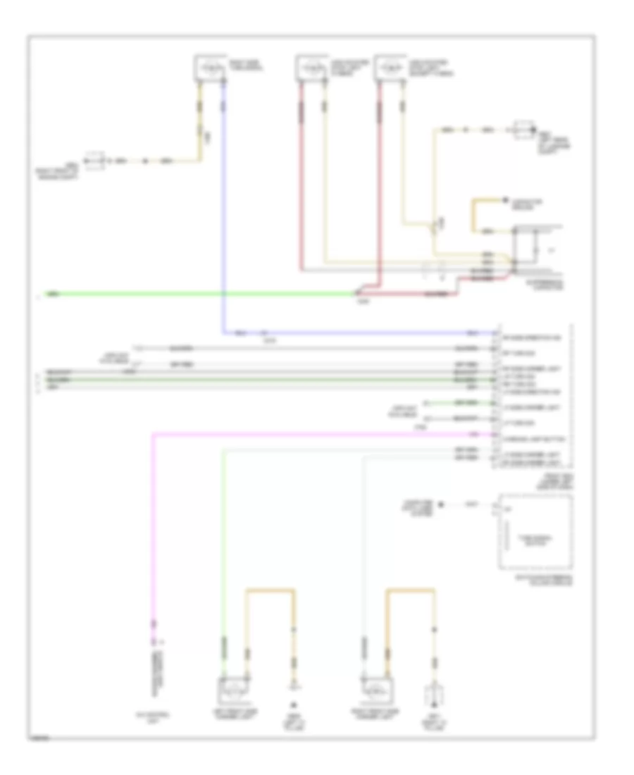 Exterior Lamps Wiring Diagram (2 of 2) for Porsche Panamera S 2013