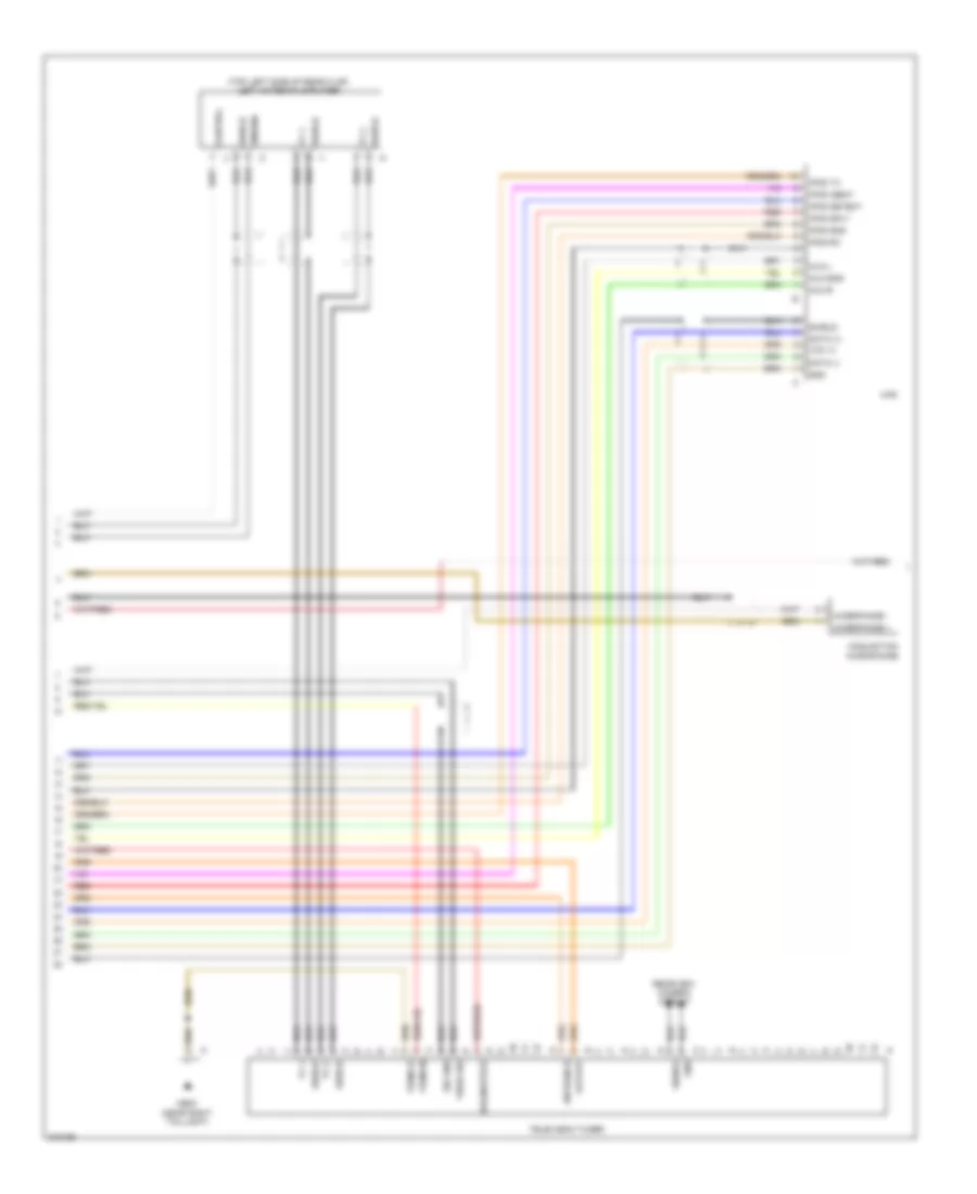 Premium Radio Wiring Diagram, without Bose (2 of 3) for Porsche Cayenne GTS 2009
