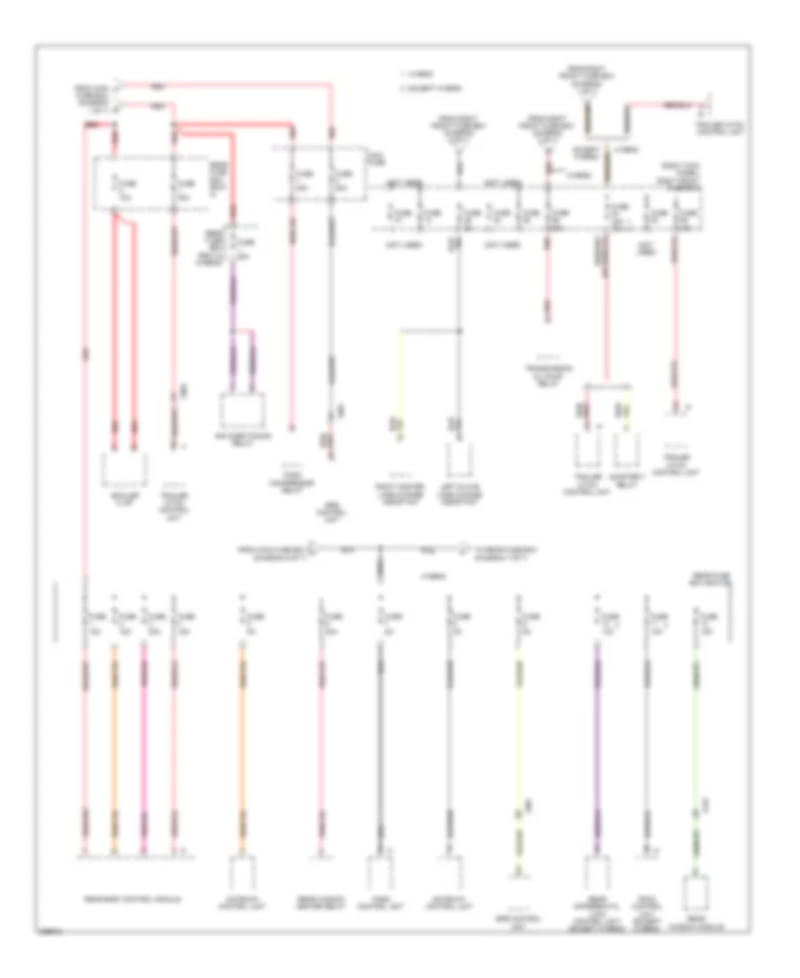 Power Distribution Wiring Diagram (5 of 7) for Porsche Panamera S Hybrid 2013