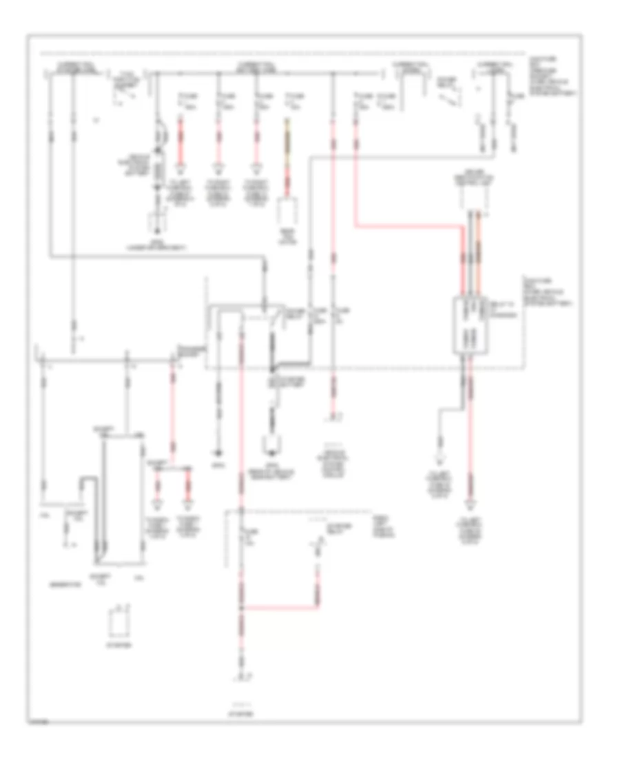 Power Distribution Wiring Diagram 1 of 8 for Porsche Cayenne Turbo 2009