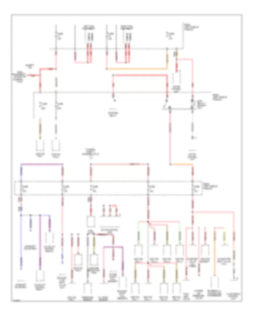 Power Distribution Wiring Diagram 4 of 8 for Porsche Cayenne Turbo 2009