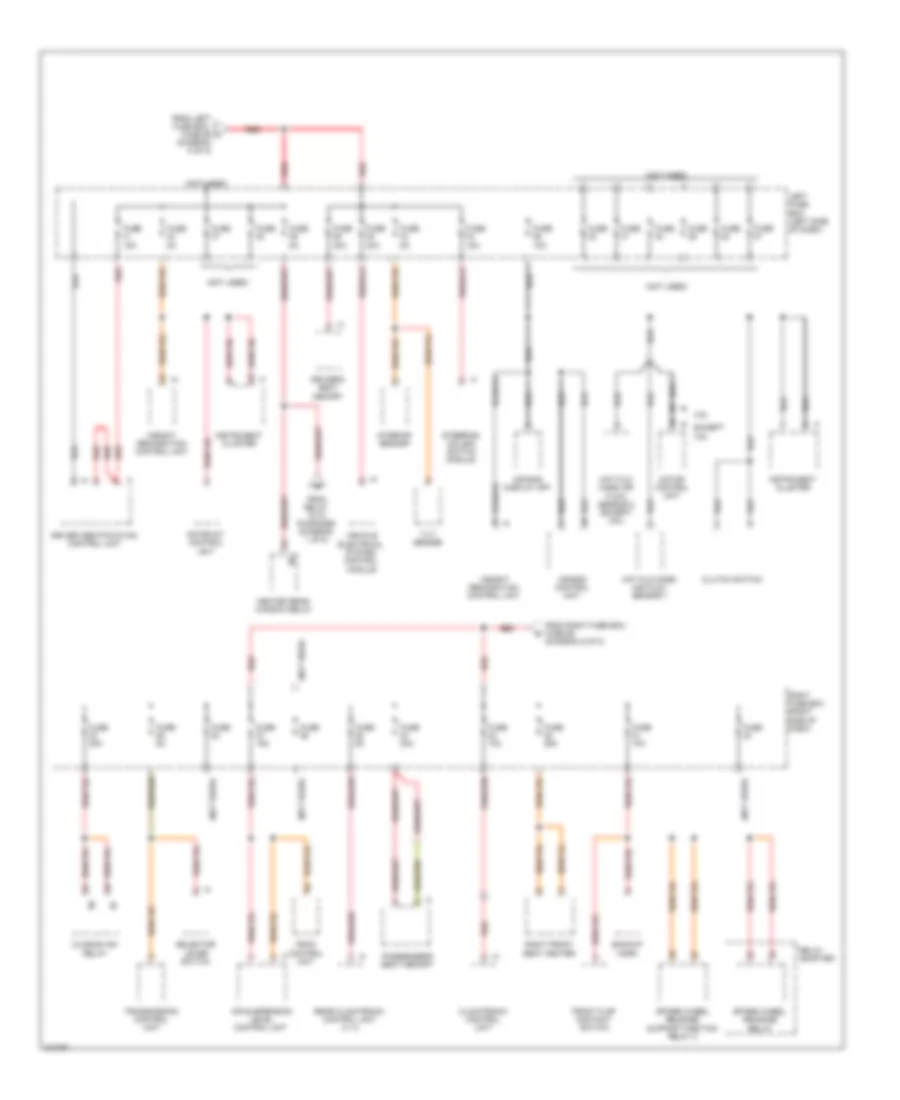 Power Distribution Wiring Diagram (6 of 8) for Porsche Cayenne Turbo 2009
