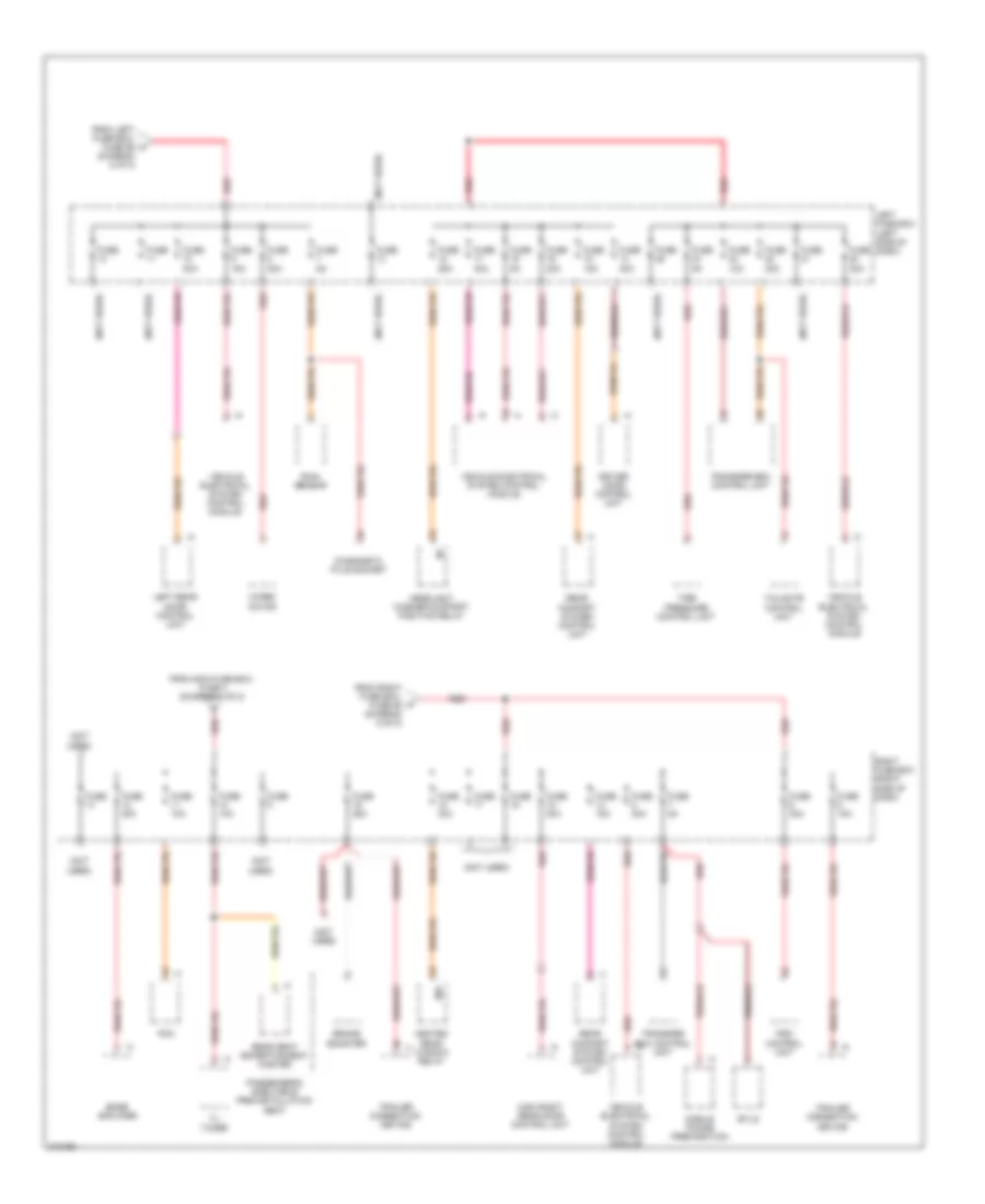 Power Distribution Wiring Diagram 7 of 8 for Porsche Cayenne Turbo 2009