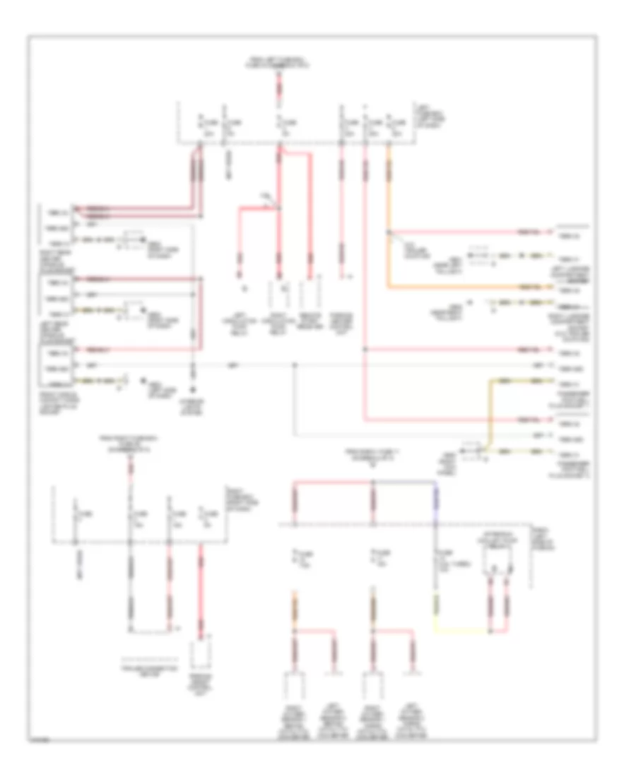 Power Distribution Wiring Diagram 8 of 8 for Porsche Cayenne Turbo 2009