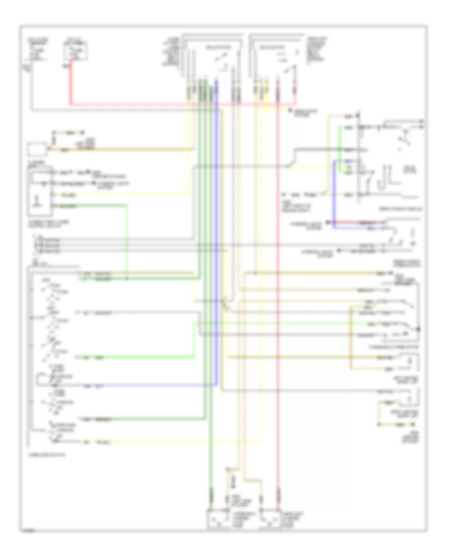 Электросхема стеклоочистителя, дворников и омывателя для Porsche 911 Carrera 4 2000