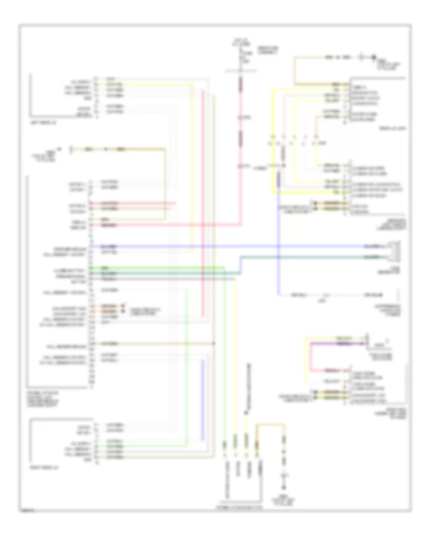 Tailgate  Fuel Door Release Wiring Diagram for Porsche Panamera Turbo S 2013