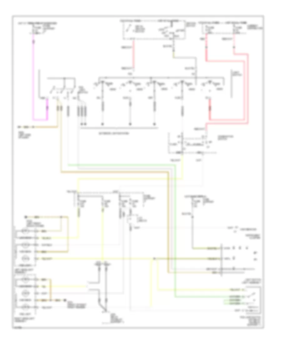 Headlamps Wiring Diagram, without DRL for Porsche Boxster 2000