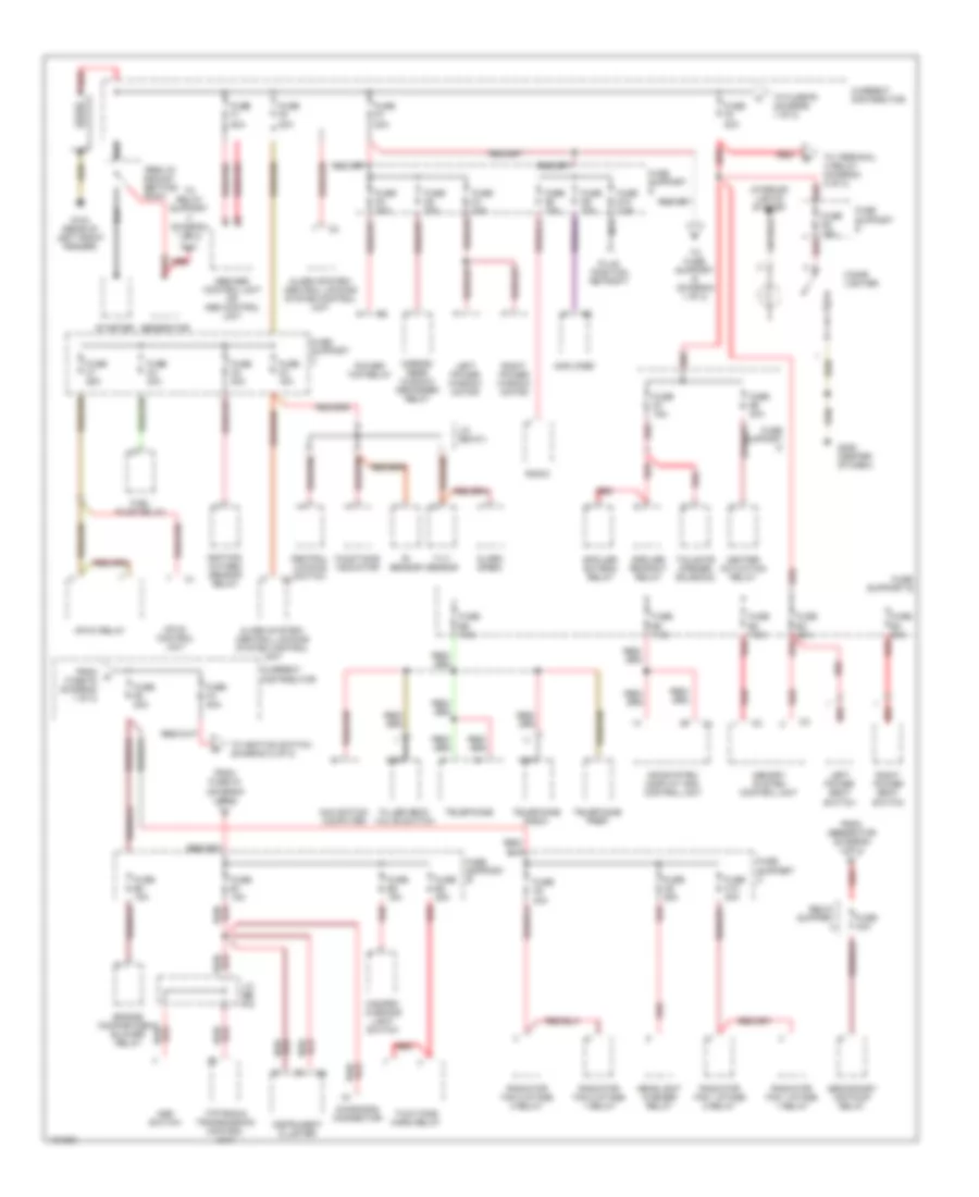 Power Distribution Wiring Diagram 1 of 2 for Porsche Boxster 2000