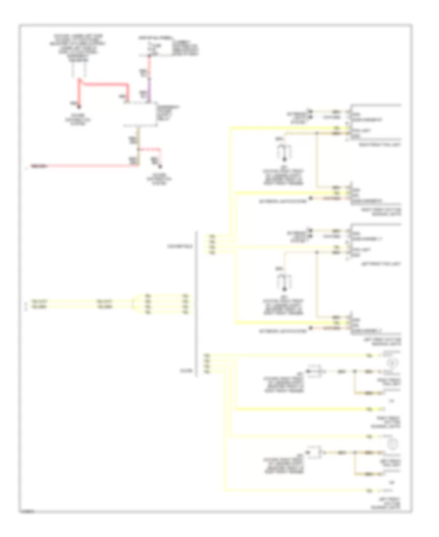 Headlights Wiring Diagram with Xenon Lamps 2 of 2 for Porsche Cayman 2009