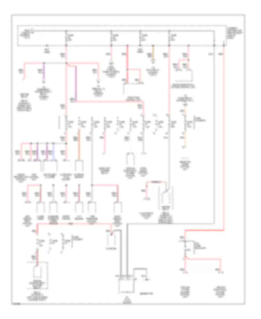 Power Distribution Wiring Diagram 2 of 4 for Porsche Cayman 2009