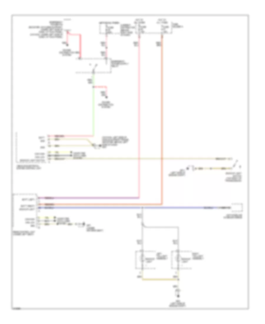 Backup Lamps Wiring Diagram for Porsche Cayman S 2009